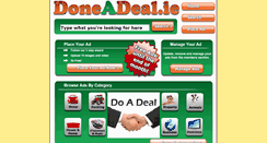 Desktop Screenshot of doneadeal.ie