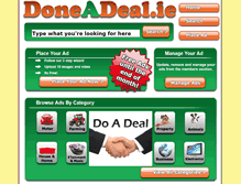 Tablet Screenshot of doneadeal.ie